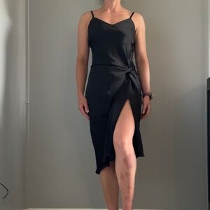 Black Satin Dress